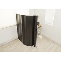 フルネス パネルパーテーション 窓なし スタンド付 幅1800×長さ1600mm ダークウッド 4903220973474 1台（直送品）