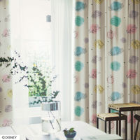 スミノエ DISNEY セミオーダー カーテン プリンセス プリンセスチャーム 2200×2100mm ピンク １セット(2枚入)（直送品）