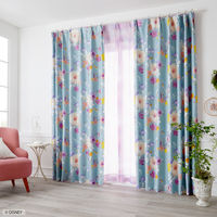スミノエ DISNEY セミオーダー カーテン プリンセス タングルド 2400×1500mm ブルーグリーン １セット(2枚入)（直送品）