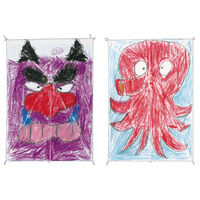 池田工業社 連凧にもなる角凧 無地 43080 1枚