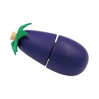 エド・インター 木のままごとあそび とれたて なすび おままごと・おもちゃ 1個