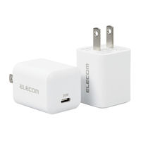 USB充電器 タイプC PD 20W USB-C×1ポート 小型 ホワイト EC-AC12WH エレコム 1パック(2個入)（直送品）