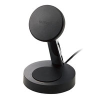 ワイヤレス充電器 7.5W+5W マグネット式 スタンドタイプ 同時充電 ブラック W-MS03BK エレコム 1個