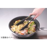 田辺金具 炒めものトング ブラックやきそばトング 2089285 1本