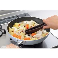 田辺金具 にぎりやすいトング ダークブラウン 2089314 1本（直送品）