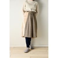 セトクラフト SF-6701-BEブランケットスカート(チェック)ベージュ　1枚（直送品）