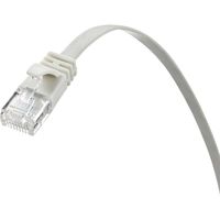 サンワサプライ カテゴリ6AフラットLANケーブル(ホワイト・10m) KB-FL6A-10W 1本