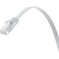 サンワサプライ カテゴリ6AフラットLANケーブル(ホワイト・30m) KB-FL6AL-30W 1本（直送品）