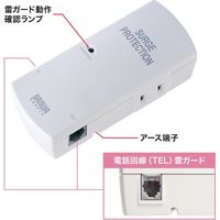 サンワサプライ 高性能雷ガードタップ(2P・2個口) TAP-SP310TEL 1個