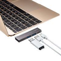 サンワサプライ USB Type-C 3ポートスリムハブ USB-3TCH22SN 1個