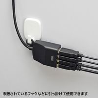 サンワサプライ 延長用4ポートUSB2.0ハブ(ブラック) USB-HEX415BKN 1個（直送品）