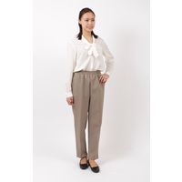 ジョイントカシワギ ストレッチ素材 撥水加工 治療・リハビリ・介護用 裾ファスナー付 パンツ 女性用 股下60cm S ベージュ（直送品）