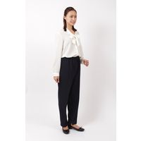 ジョイントカシワギ ストレッチ素材 撥水加工 治療・リハビリ・介護用 裾ファスナー付 パンツ 女性用 股下60cm M 紺（直送品）