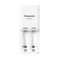 パナソニック 単4形 充電式エボルタ2本付 充電器セット K-KJ52LLB02 1セット