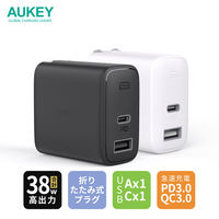 USB充電器 AUKEY 38W PD対応 Type-C+Type-A ブラック Swift Mix PA-F3L-BK 1個