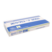 ポリグローブ 3001 箱入 青 L 6000枚(100×60) 00663092 1ケース(6000枚入(100枚×60袋))（直送品）