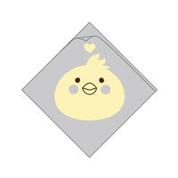 ヤマニパッケージ シュー袋 ヒヨコ 150角 5000枚(100×50) 10-256 1ケース(5000枚入(100枚×50袋))（直送品）