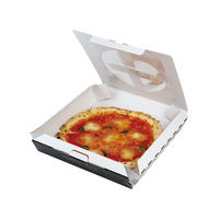 10-318 ミエルピザ箱 持ち手付 10インチ【weeco】 100枚(50×2) 1ケース(100枚入(50枚×2袋))（直送品）