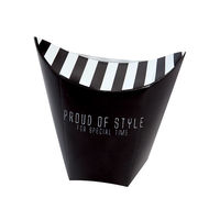 ヤマニパッケージ 10-320B テイクアウトBOX 黒 1600枚(200×8) 1ケース(1600枚入(200枚×8袋))（直送品）