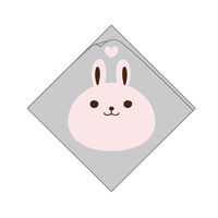 ヤマニパッケージ シュー袋 ウサギ 120角　5000枚(100×50) 10-253（直送品）