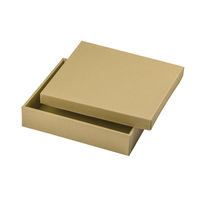 ヤマニパッケージ ナチュラルBOX10号ヒモ無　100枚 16-15N（直送品）