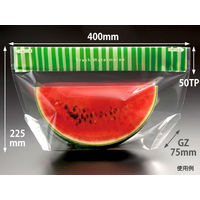 パックスタイル PS スイカ袋 ボーダー L JAN無 1000枚(50×20) 540900 1ケース(1000枚入(50枚×20袋))（直送品）