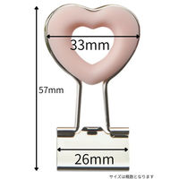 ベロス ハートクリップ ライトピンク DCH-2LP 1セット(1個×30)