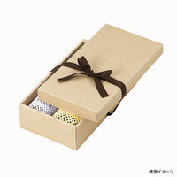 ヤマニパッケージ ナチュラルBOX28号ヒモ付 100枚 16-28 1ケース(100枚入)（直送品）