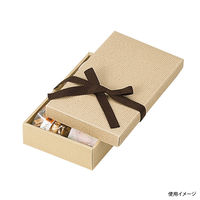 ヤマニパッケージ ナチュラルBOX8号ヒモ付 100枚 16-13 1ケース(100枚入)（直送品）