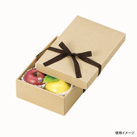 ヤマニパッケージ ナチュラルBOX12号ヒモ付 100枚 16-16 1ケース(100枚入)（直送品）