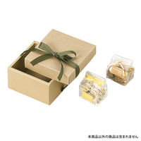 ヤマニパッケージ ナチュラルBOX30号140角ヒモ付 100枚 16-30 1ケース(100枚入)（直送品）