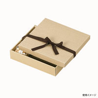 ヤマニパッケージ ナチュラルBOX10号ヒモ付 100枚 16-15 1ケース(100枚入)（直送品）