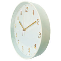 グローバルアロー マルモ ウォールクロック プレーン ホワイト 壁掛け 電波 時計 I04-6149 1個
