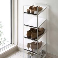 山崎実業 シューズラック タワー 06465 ホワイト　1台（直送品）