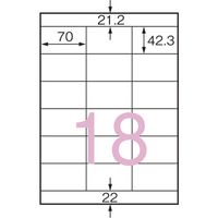 ジョインテックス OAラベルスーパーエコノミー18面500枚A108J　5箱（直送品）