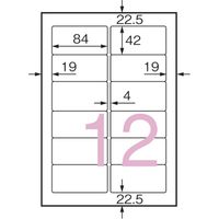 ジョインテックス OAラベル Sエコノミー 12面 500枚 A107J 1セット(5箱)（直送品）