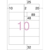 ジョインテックス OAマルチラベル 10面 100枚 A127J 1セット(1冊×5)