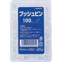 ジョインテックス プッシュピン クリア100本入 B035J 1セット(1箱×10)