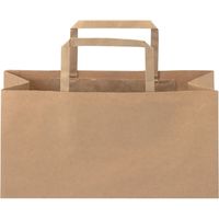 ジョインテックス 手提袋 平紐 茶 小 50枚 B291J-B 1セット(5パック)（直送品）