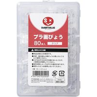 ジョインテックス プラ画びょう クリア80本入 B509J　10箱（直送品）
