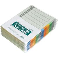ジョインテックス インデックスA4S 5色10山 50組 D026J-10Y10 1箱（直送品）