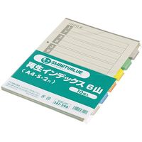 ジョインテックス 再生インデックスA4S6色6山100組D137J-6Y10　1箱（直送品）