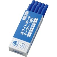 ジョインテックス ホワイトボードマーカー細字青H007J-BL-10P　10箱（直送品）