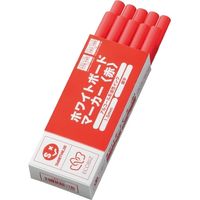 ジョインテックス ホワイトボードマーカー細字赤H007J-RD-10P　10箱（直送品）