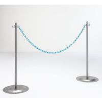 ナカキン パーティション チェーン KR-BR ブルー 1セット(3本)（直送品）