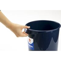 ジョインテックス 持ち手付きゴミ箱丸型18.3Lブルー N153J-B5 1セット(5セット)（直送品）