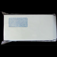 ジョインテックス 窓付封筒長3ブルー100枚テープ付 P029J-B 1セット(10パック)（直送品）