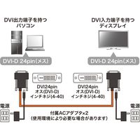 サンワサプライ DVI光ファイバケーブル（シングルリンク・30m） KC-DVI-FB30K 1本（直送品）