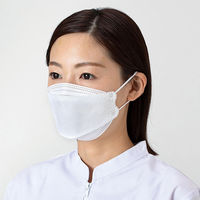 リーブル　立体型(ダイヤモンド型)　サージカルマスク ホワイト 個包装　No2875-W 1箱（40枚入）