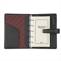 レイメイ藤井 ダヴィンチ システム手帳 スタンダード mini5サイズ 11mmリング ブラック DPM3037B 1個（直送品）